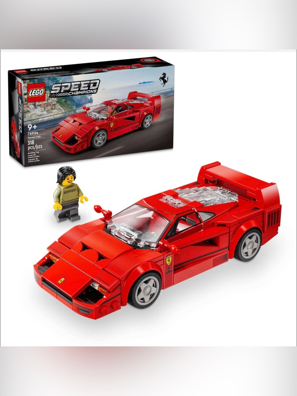 New LEGO Speed Champions 76934 Ferrari F40 Red Car Factory Sealed New in Box